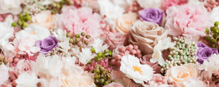 Ramo de novia con flores preservadas