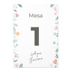 Primavera - Meseros para imprimir